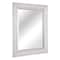 Head West® Textured Chrome Rectangular Wall Vanity Mirror